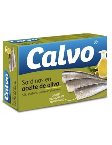 SARDINAS CALVO ACEITE OLIVA OL-120