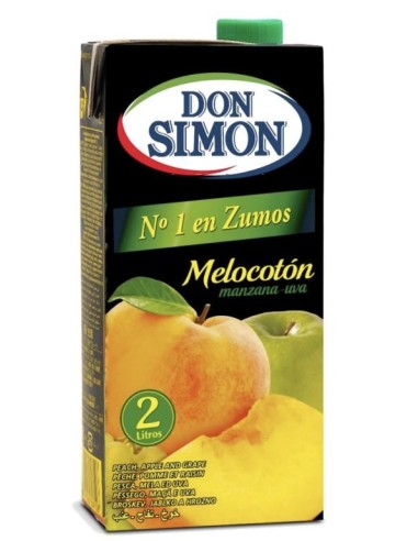ZUMO D.SIMON MELOCOTON-MANZ-UVA BRIK 1LT