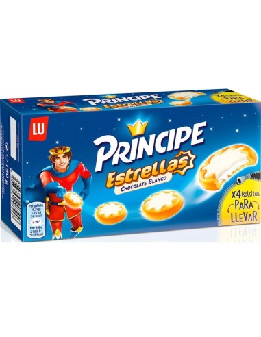 GALLETAS PRINCIPE ESTRELLA CHOCO BLANCO 150 G